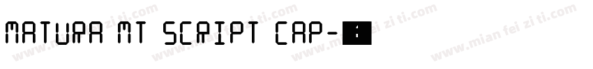 Matura MT Script Cap字体转换